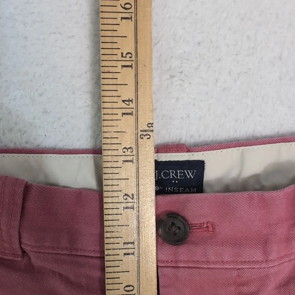 J Crew Chino Shorts Pink Flat Front‎ Men's Size 33 x 9